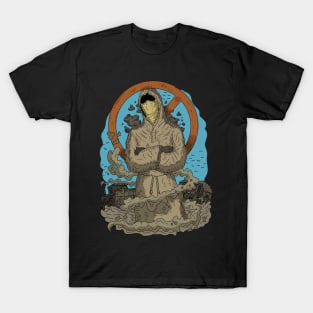 mud wizard against coal. T-Shirt